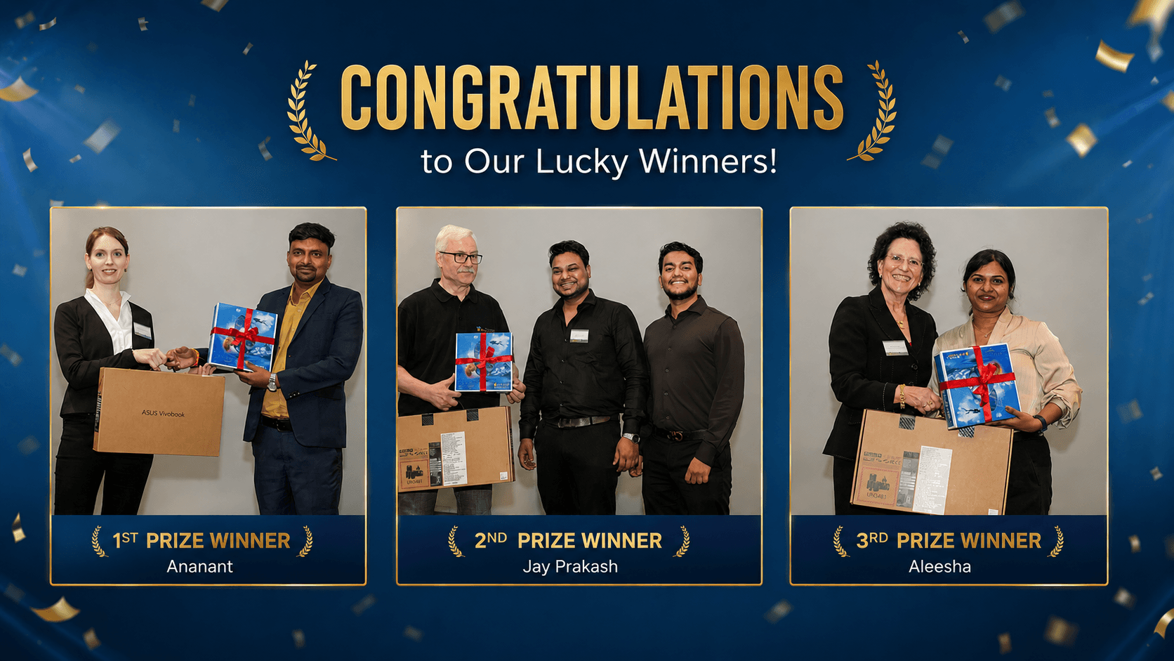 Winners of Pytha India 10 Years User Meeting